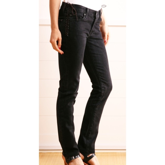 Jean Skinny Crop & Roll 7 For All Mankind - Taille 24 - Effet Usé Stretch - NWOT